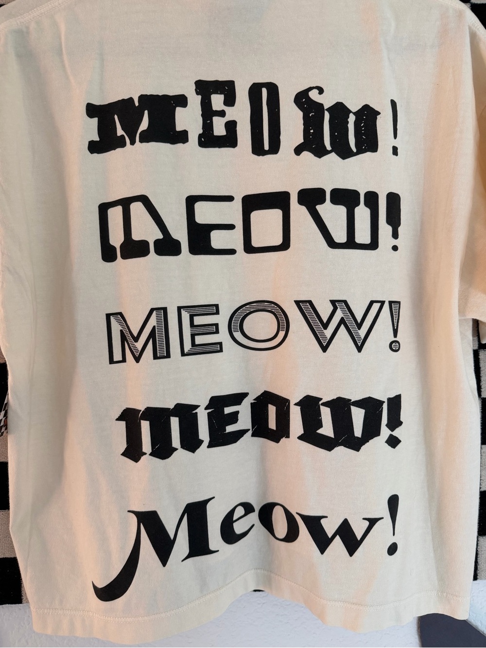 Dressed in LALA Cream Tee with Black Cat Prints - Picture 11 of 13